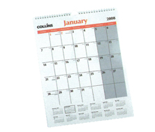 COLLINS A4 WIRO LAMINATED CALENDAR 2011 (NZ)